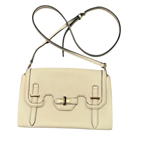 NWT Rebecca Minkoff Jules Cream Leather Crossbody Bag MSRP $195 w/ dustbag
